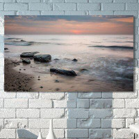 Made in Canada - Picture Perfect International 'Poland Beach' Photographic Print on Wrapped Canvas