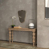 Alcott Hill Atikah 56" Solid Wood Console Table