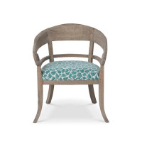 One Allium Way Barbary Pattern Oak Fully Assembled Upholstered Accent Chair