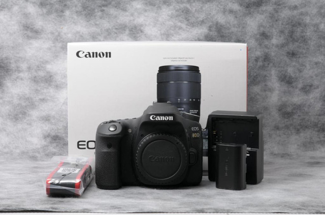 Canon EOS 80D Body + Battery, Charger, and Strap- Used  (ID: C-662) in Cameras & Camcorders