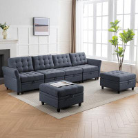 Latitude Run® Monira 57" Upholstered Sofa