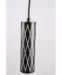 Latitude Run® Latitude Run® Modern Crystal Glam 8 Inch Pendant LED Light Fixture - Cylindrical Ceiling Light Fixture, 40