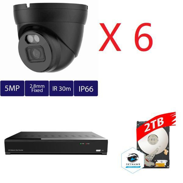 Monthly promo! Aibase 8ch 5MP AI Full Color IP Kit:  NVR-3108-8P-AI+2TB HDD+6pcs IP3135W-A-SI-28-AI in Security Systems - Image 2