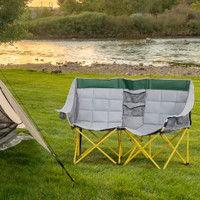 Camping Chair 62.2" L x 30.7" W x 39.4" H Green