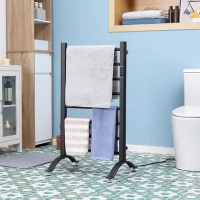Electric Towel Warmer 19.75" x 17.75" x 31.5" Black