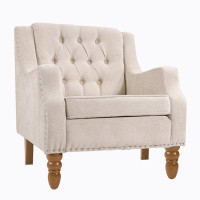 Charlton Home Cloyed 25.9'' Wide Tufted Armchair