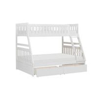 Spring Sale!!  White Finish Twin/Full Wood Bunkbed