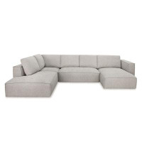 VIG Furniture Lulu - Modern Light Grey Fabric Modular Sectional Sofa W/ Right Facing Chaise