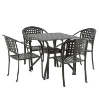 Canora Grey Beker Square 4 - Person 32'' Long Dining Set