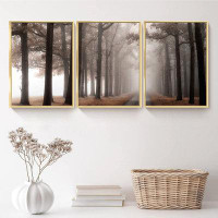 Loon Peak Framed Plants Wall Art - 3 Piece Picture Aluminum Frame Print Set On Canvas, Wall Decor For Living Room Bedroo