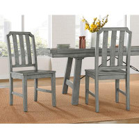 Laurel Foundry Modern Farmhouse Hoddesd Solid Wood Dining Chair in Dove Grey