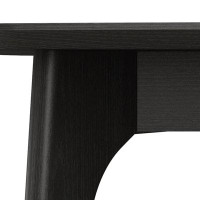 George Oliver Minimalist style wooden dining table with four legs for dining room