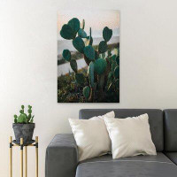 Foundry Select Green Cactus Plant In Close Up Photography 3 - 1 Piece Rectangle Graphic Art Print On Wrapped Canvas