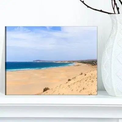 Design Art 'Sea and Clouds in Blue Sky' Photographic Print Multi-Piece Image on Wrapped Canvas