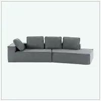 Latitude Run® 125" Stylish Chaise Lounge Sleeper Sofa with Clean Lines