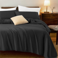 SONORO KATE 3PC BED SHEET SET TWIN XL X002LJ6VO3 554073593 HYPOALLERGENIC - BLACK