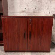 Laminate Lateral Storage Cabinet – Mahogany