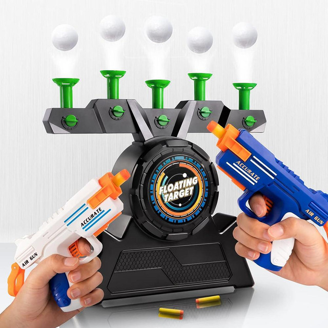 The ultimate way to practice your aim! Floating Target and Blaster Guns Game Set in Paintball in Ontario
