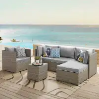 Modway Repose 6 Piece Outdoor Patio Sectional Set by Modway
