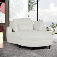 Latitude Run® Modern Corduroy Upholstered Sofa With 1 Pillow And 1 Lumbar Pillow