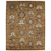 Landry & Arcari Rugs and Carpeting Monsoon One-of-a-Kind 8'1" x 10'1" Area Rug in Brown/Mocha/Blue