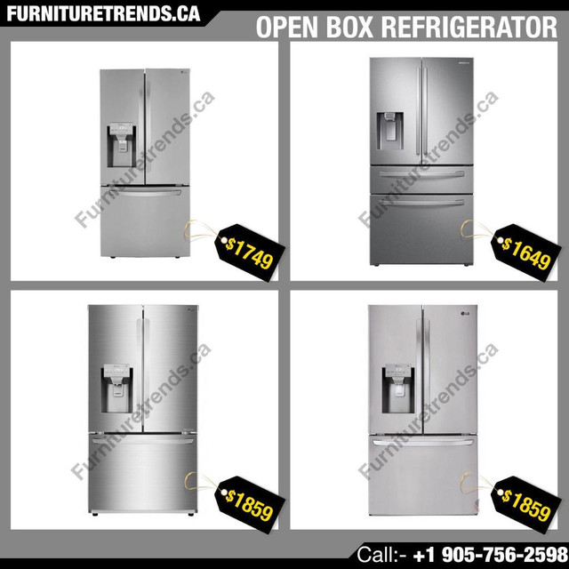 Huge Saving On LG Samsung Stainless Steel French Door Fridges Start From $1599.99 in Refrigerators in City of Toronto - Image 4