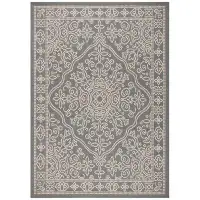 Canora Grey Courtyard 6344 Area Rug In Anthracite / Beige
