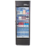 Premium Levella 15 Cu. Ft Single Door Commercial Refrigerator Beverage Cooler In Black