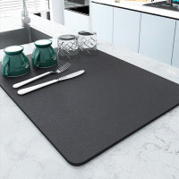 Flantor Coffee Maker Mat, Protects and Decorates Countertops - Absorbent, Waterproof