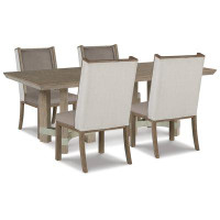 Rosalind Wheeler Chrestner Dining Table and 4 Chairs