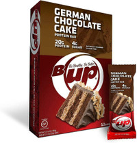 B-UP GERMAN CHOCOLATE CAKE - LOW SUGAR HIGH PROTEIN - 12 BARS - 12 BARRES