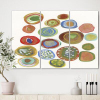 Made in Canada - East Urban Home 'Circular Composition II' Painting Multi-Piece Image on Canvas