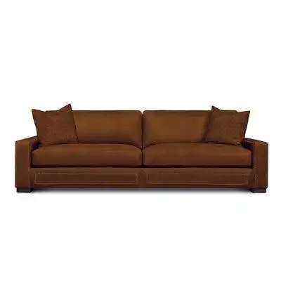 Eleanor Rigby Downtown Cowboy 108" Genuine Leather Square Arm Sofa