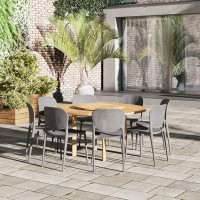 AllModern Tempo Round 8 - Person 59" Long Dining Table