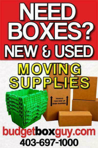 All Your Moving Supplies In One Place! - BudgetBoxGuy.Com  Call us: 403-697-1000