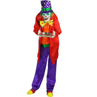 The Holiday Aisle® Live Sized Animated Clown, Indoor/Outdoor Halloween Decoration, Multifunctional