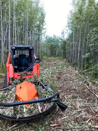 Skid Steer Brush Cutter. Most Popular in Canada. Extreme duty.