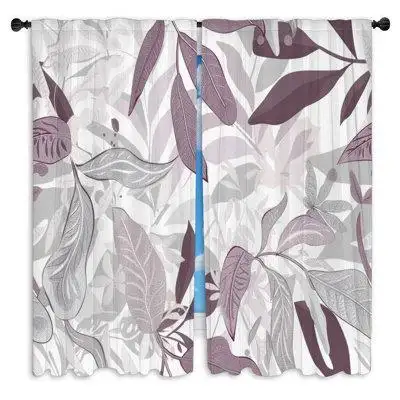 Upgrade your home decor with these Leaf design window curtains printed in the USA! Great for your be...