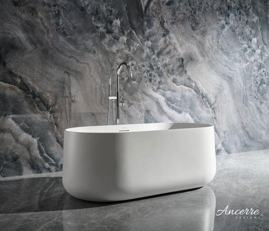 Ancerre - Cossue 61x32 Freestanding Acrylic Bathtub in Matte White w a Centre Drain  ANC in Plumbing, Sinks, Toilets & Showers - Image 2