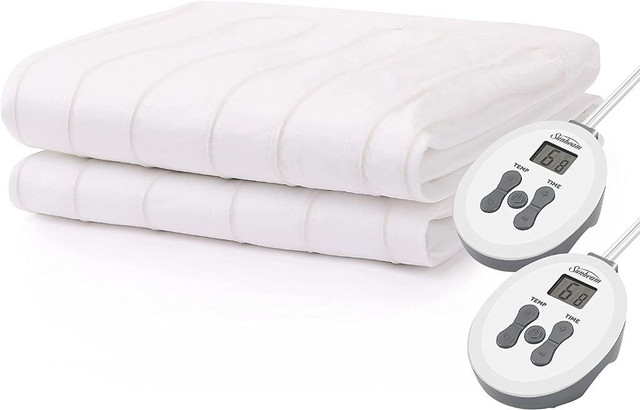 [MUST BUY] #1 Restful Heated Mattress Pad - All Sizes Available - FAST, FREE Delivery in Beds & Mattresses