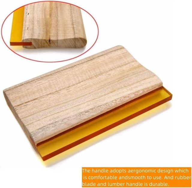 Screen Printing Squeegee Wooden Water Scraper 65 Durometer 4 inches Wide   007343 007345 007347 007350 007359 in Other Business & Industrial in Toronto (GTA) - Image 3