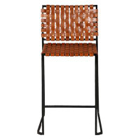 Williston Forge Jaymis Basket-Woven Dining Chair, Brown