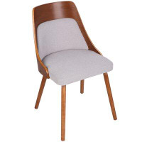 Wade Logan Hassen Upholstered Solid Wood Side Chair