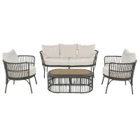 Bay Isle Home™ Outdoor Patio Set With Coffee Table