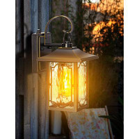 Charlton Home Front Porch Light Outdoor Wall Sconce For Garage, Doorway