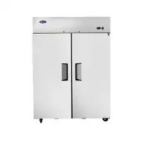 Atosa MBF8002GR 52 Inch Reach In Freezer – 2 Door – Top Mount Compressor Stainless steel exterior &amp; interior