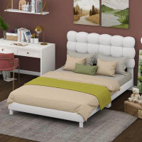 Latitude Run® Full Size Upholstered Platform Bed With Soft Headboard