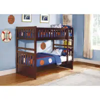 Spring Sale!!  Transitional Style, Cherry Finish Twin/Twin Bunk Bed