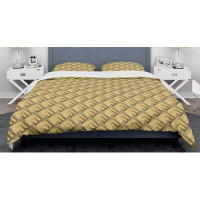 Made in Canada - East Urban Home Triangle Mid-Century Duvet Cover Set