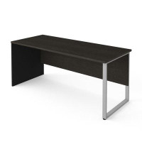 Bestar 72W Table Desk with Rectangular Metal Leg